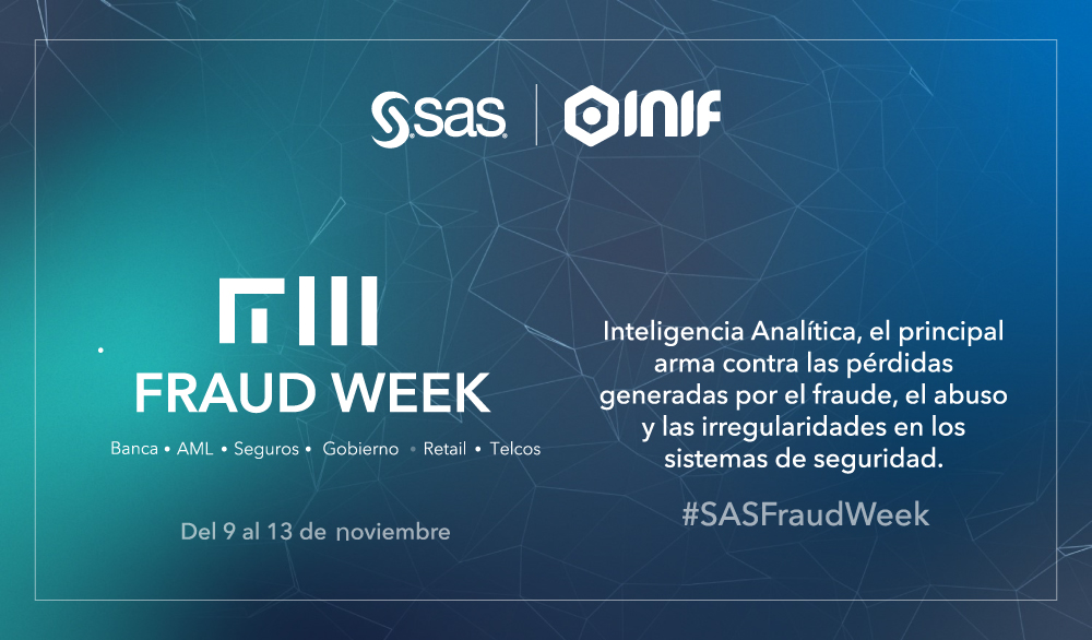 inif_social's tweet photo. Se acerca el #SASFraudWeek, es del del 9 al 13 de noviembre ¿ya te inscribiste? Hazlo ya https://t.co/atasoxyqiK nosotros participaremos como ponentes junto a 20 expertos más #eventovirtual #CulturaAntifraude https://t.co/oifsz0UC8g