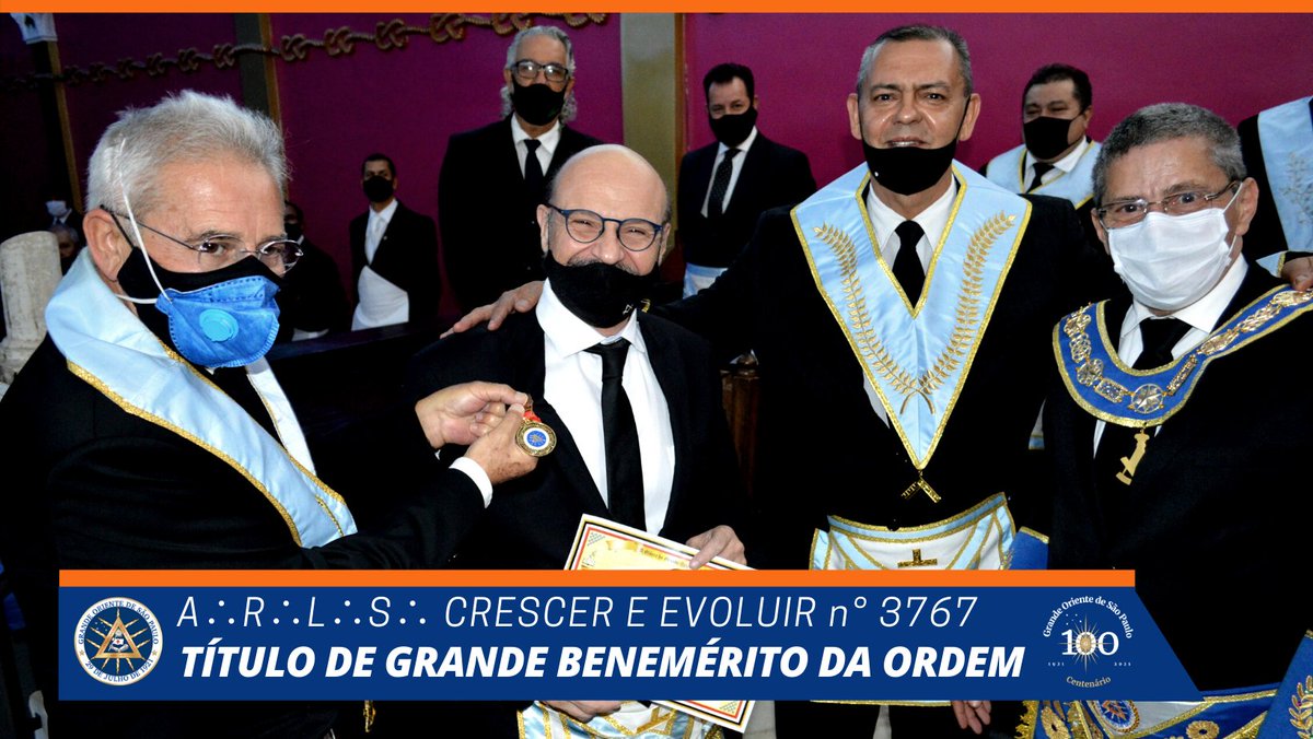 GospSP's tweet photo. Sessão de Instalação na A∴R∴L∴S∴ Crescer e Evoluir 3767 de Guarulhos, do VM Wilson Roberto Balduino.Cerimônia foi presidida pelo Serenínissimo Grão Mestre Benedito Marques Ballouk Fº, 1ºVig Leonardo Santos dos Anjos e 2ºVig Marcelo A. Nacarato B. De Domenico #gosp #gop #glesp https://t.co/o2gWLy00Ms