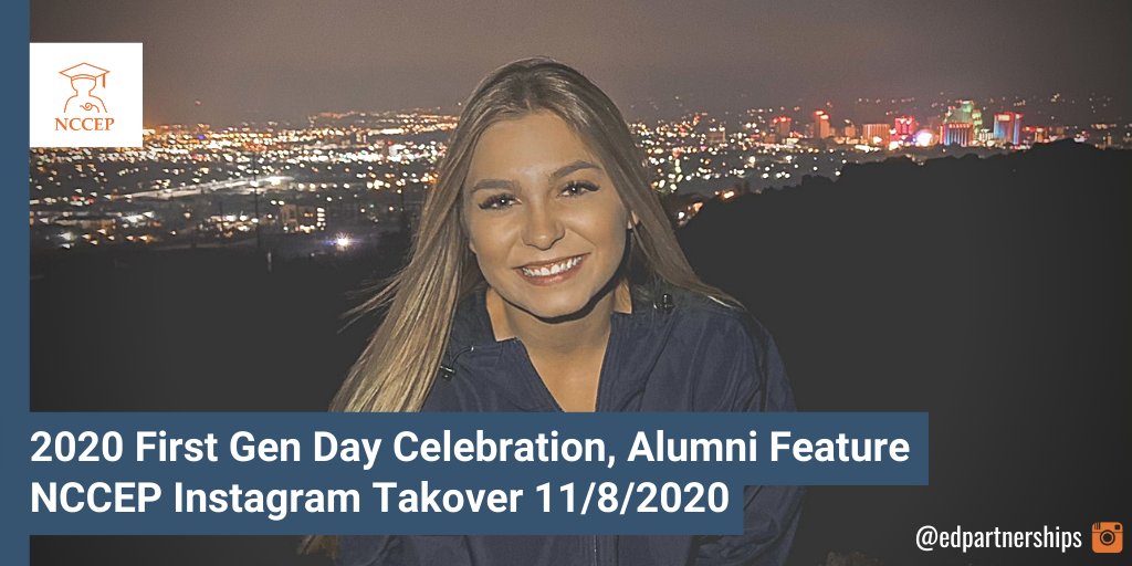 edpartnerships's tweet photo. Tune in this Sunday on National First-Generation Day to hear a @GEARUPNV alum talk about her #GEARUPworks experience! Maggie will be featured all day on the NCCEP Instagram. #CelebrateFirstGen with us! @unevadareno @GEARUPUNR @FirstinthePack https://t.co/jFLdzQIVyD