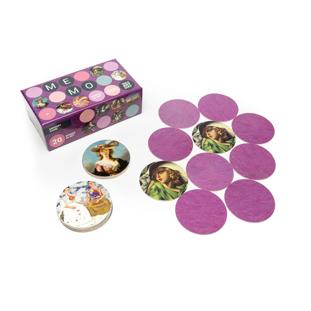 NoteArtHerstory's tweet photo. Just in time for the holidays, there is a new memory game that features history's #womenartists! 

[https://t.co/6Ueyn4b2Z0] or watch video: [https://t.co/X1iGBPB3h8]

#SofonisbaAnguissola #JudithLeyster #MaryCassatt #ArtemisiaGentileschi &amp; more! 

#artherstory https://t.co/U0bsGmHXis