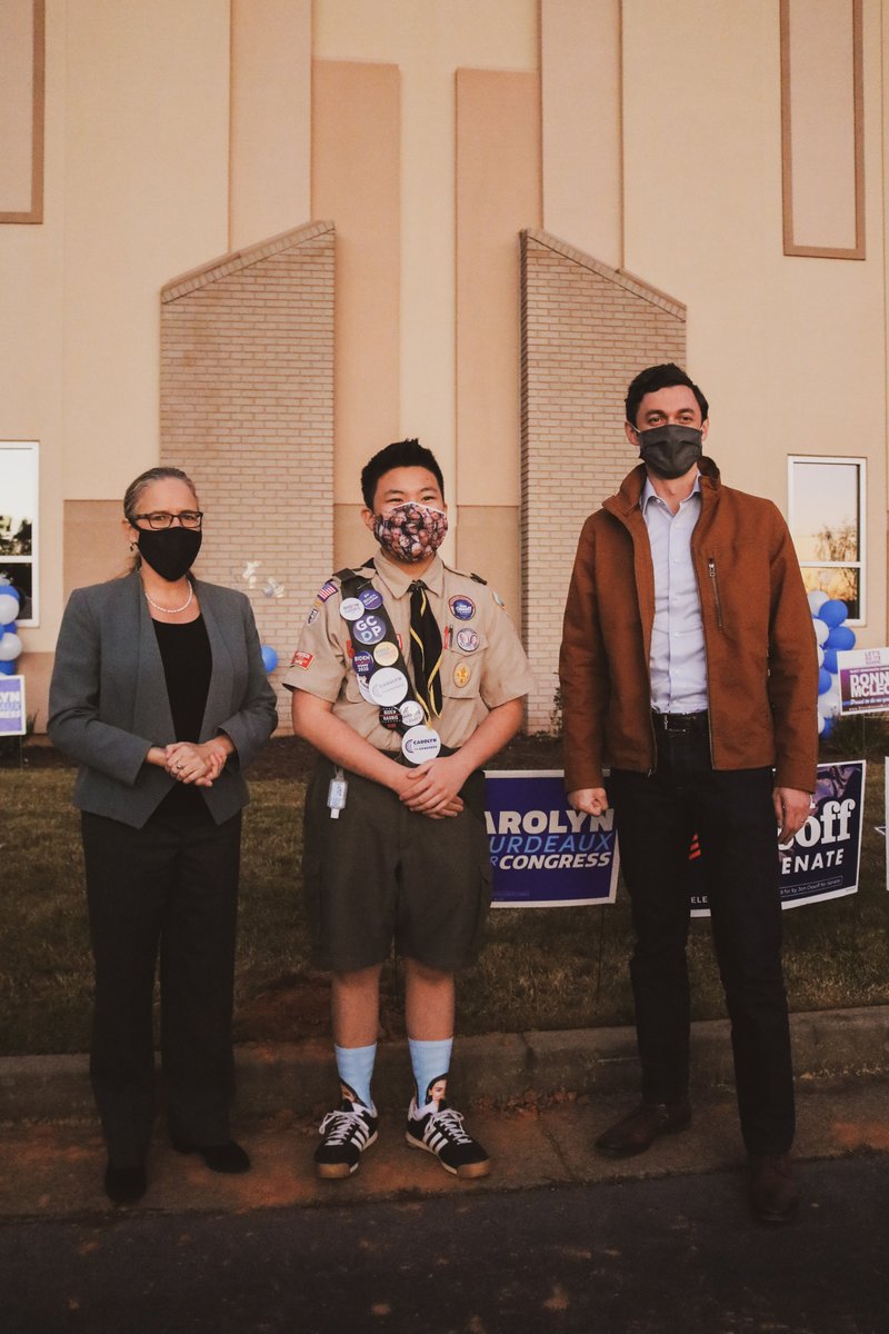 Our campaign was powered by more than 100 organizers, fellows, and interns, who ran a first-of-its-kind voter turnout effort in Gwinnett and Forsyth counties, mobilizing Georgians to get to the polls.(Here's one rockstar: Tyler Lee!-- the kids are alright)