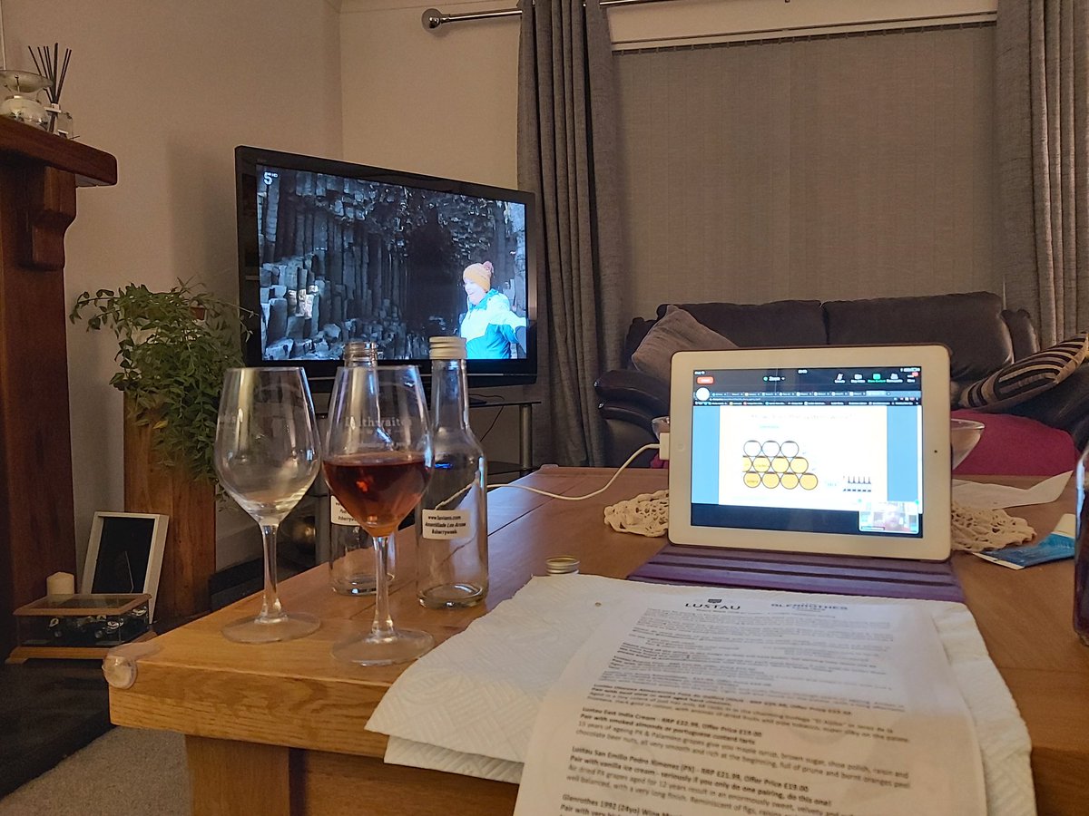 TheCathWalls's tweet photo. @SusanCalman #MakeSherryCoolAgain we're watching while on zoom with @Luvians sherry tasting https://t.co/b4EIUk6NpR