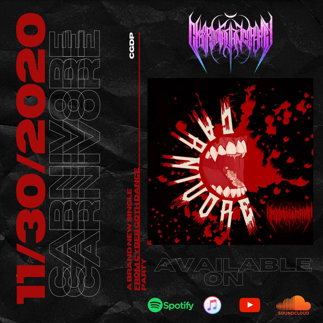 Cyb3rGoth's tweet photo. New single on 11•30•2020 #edm #music click link to follow us on all streaming platforms https://t.co/klwfrdi723 https://t.co/3JOi9o5oHF
