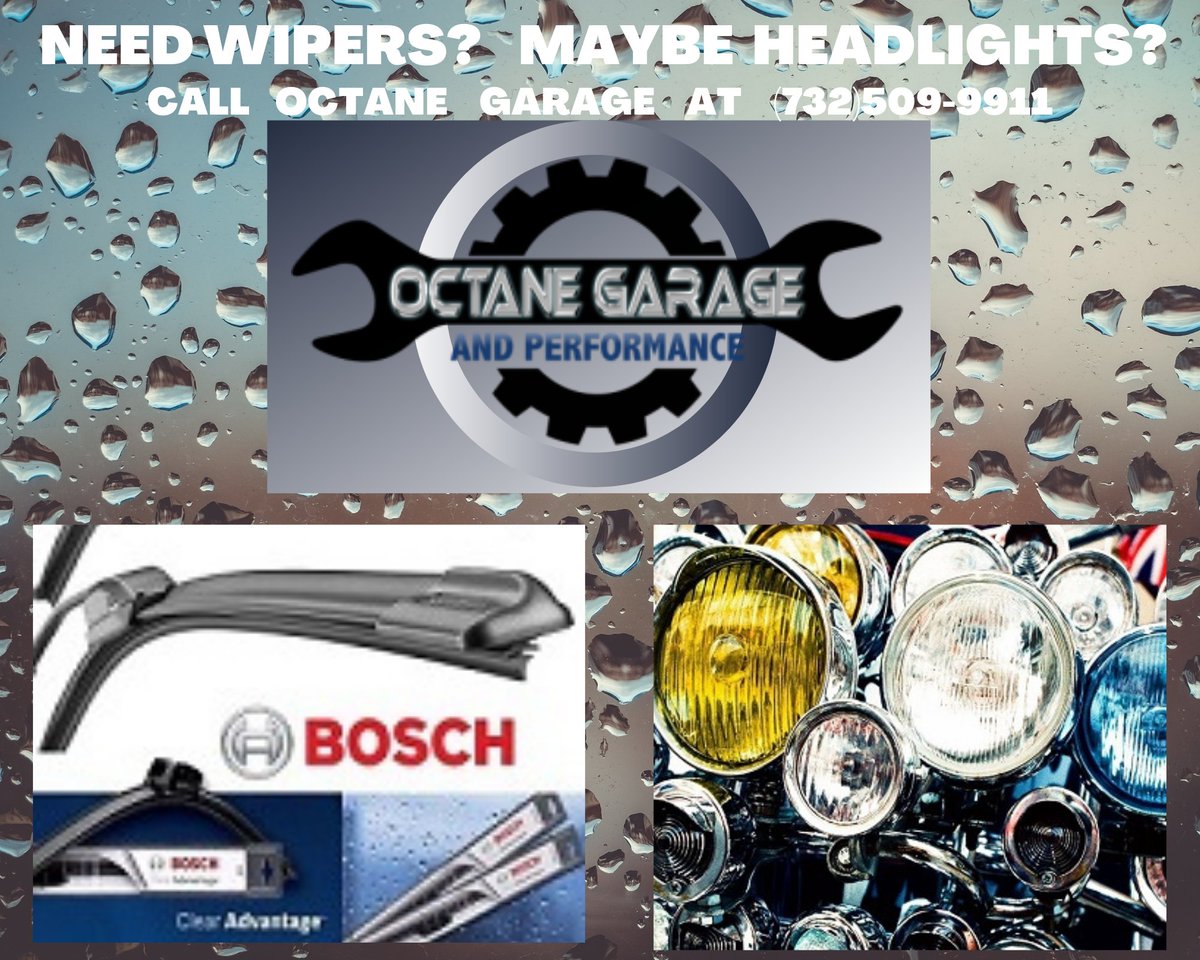 OctaneGarageNJ's tweet photo. Prepare your car for bad weather with good headlights and effective wiper blades. https://t.co/a3D9HF6ysO