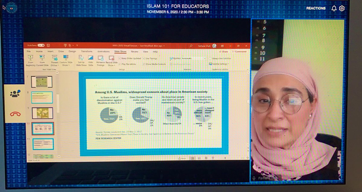 _SrtaChavez's tweet photo. Another amazing presentation! Being aware of the cultures, languages, religions &amp; identities in our classrooms is KEY! Debunking misconceptions and learning new concepts in order to uplift, understand and protect our students. @NJEA #TogetherFromHome https://t.co/KskPgVbZN9