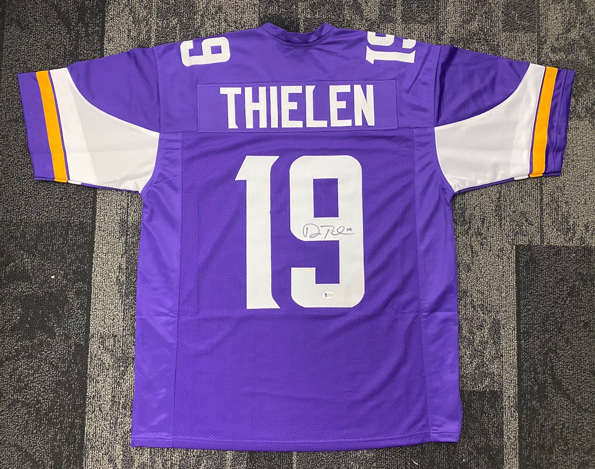 adam thielen autographed jersey