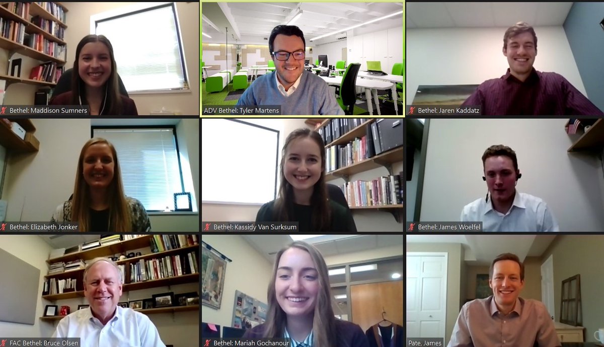 BrucesTweets's tweet photo. Congratulations to our team of @BethelUBusEcon accounting students who participated in the @DeloitteUS Minneapolis Audit Case Competition and won! Unique opportunity this year presenting virtually, but our students embraced the challenge! https://t.co/lDMSJjw5cf