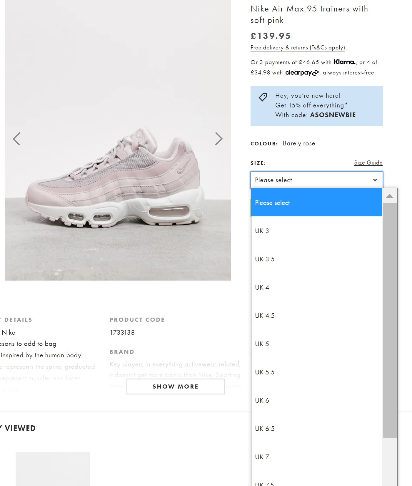 air max 95 klarna