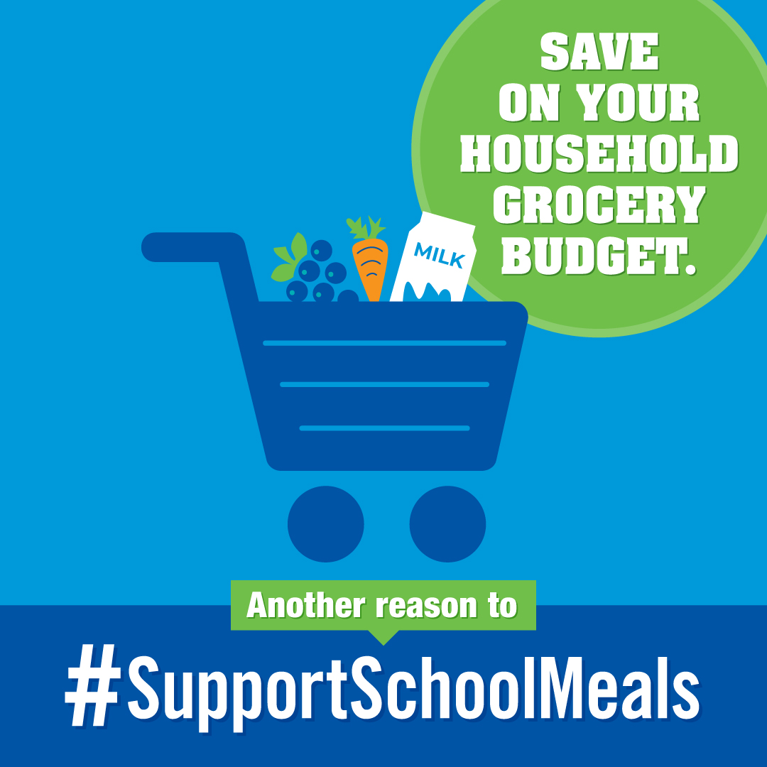 qufsd's tweet photo. REMINDER: Meals are FREE for ALL Queensbury students through June! #SupportSchoolMeals https://t.co/aECo7Fddw1