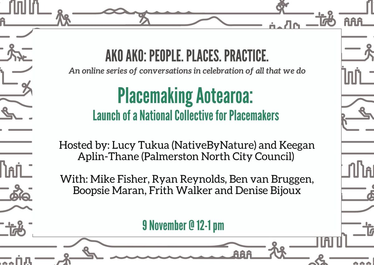 PlacemakingX's tweet photo. #PlacemakingAotearoa: Launch of a National Collective of #Placemakers on Monday to kick off their annual #NZPlacemakingWeek:
https://t.co/SreGKo3yEm https://t.co/sxtYUOGdrK