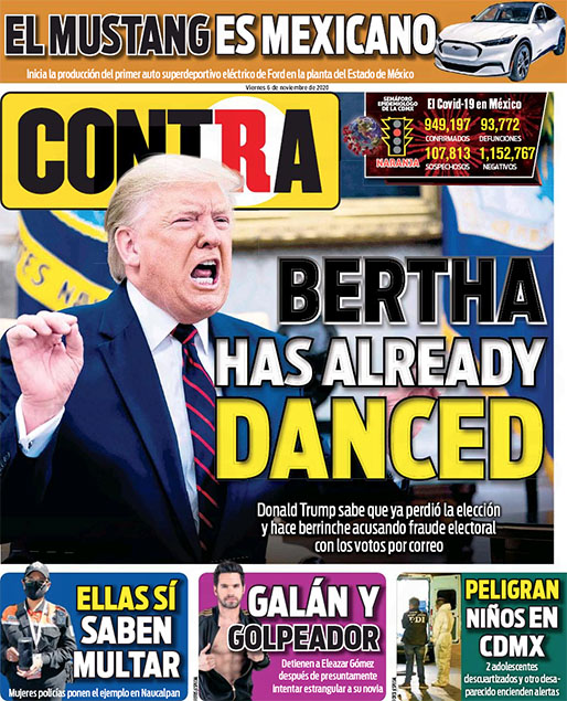 Yosoyeldiablo's tweet photo. Y el premio a mejor diseño editorial del año es para:

"Bertha has already danced"
#BidenPresident https://t.co/cPLoSThwpb
