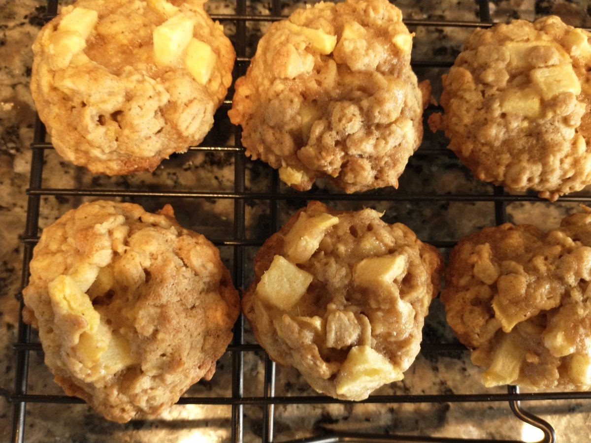 MsZaremski's tweet photo. One benefit of virtual teaching is team teaching with my amazing planning buddy @lcpsfacsrocks. Today we made apple oatmeal cookies! #sayyestofcs @LCPScte @CteLightridge @Lightridge_LCPS https://t.co/5n4sdmB74S
