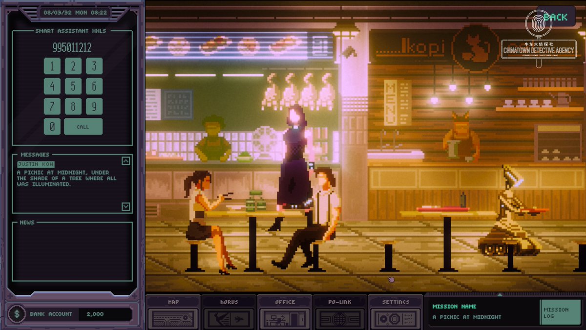 genintco's tweet photo. @Reach_TheGame Thanks for hosting #AdventureGameFriday! You have a unique art style that is very eye catching 😍

Inspired by the classic Carmen Sandiego games, Chinatown Detective Agency is a cybernoir mystery adventure game that takes you across the world in 2032.

https://t.co/pY9YahBYFw https://t.co/7ZX0bjPPZu
