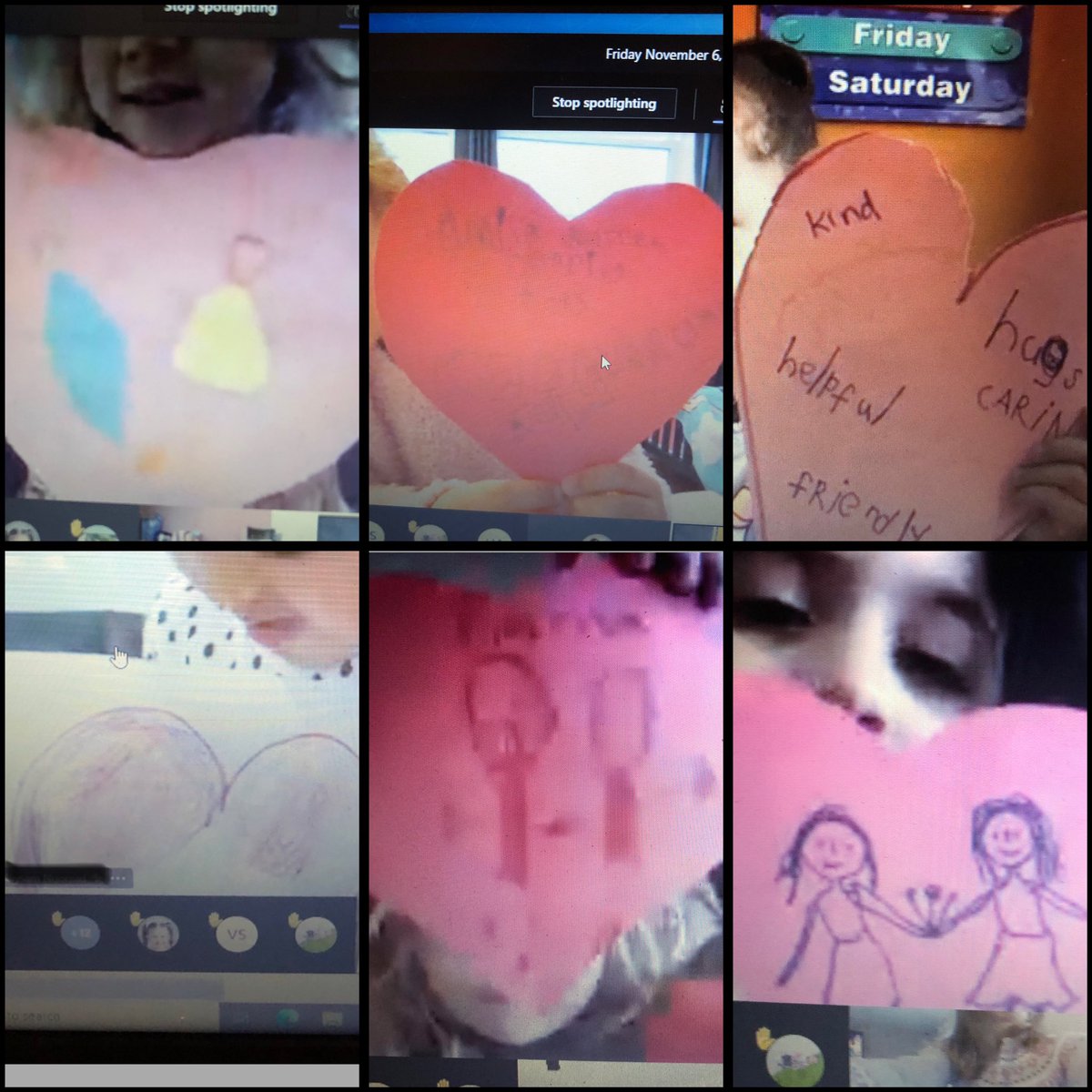 MHeuchan's tweet photo. It was a FUN FRIDAY in JK/SK! We made kindness hearts and had a Talent Show! It was a great way to end the first Quadmester! We will miss our students that are leaving us but look forward to welcoming new students into our Virtual Class on Monday! @MrBurkhart123  @PrincipalONeil https://t.co/ZyUDvELJu7