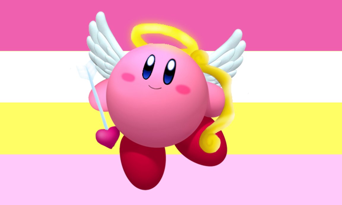 non binary people who are / love cupid kirby !