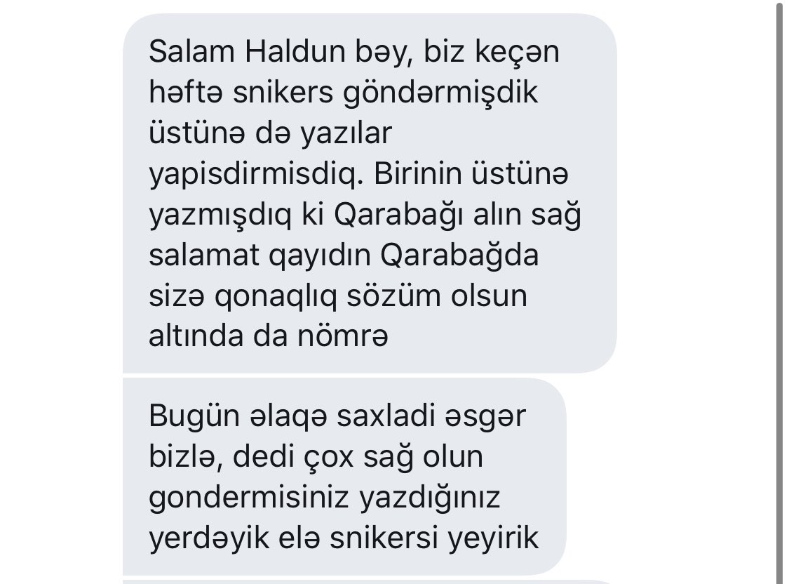 HalduNovruzzade's tweet photo. Bu nə söhbətdi a, əsgər cəbhədən zəng edib ki, snickers’iniz catıb sağ olun)))
İndi fikirləşin o əsgər nə hisslər keçirdir :) https://t.co/27vIOnizfj