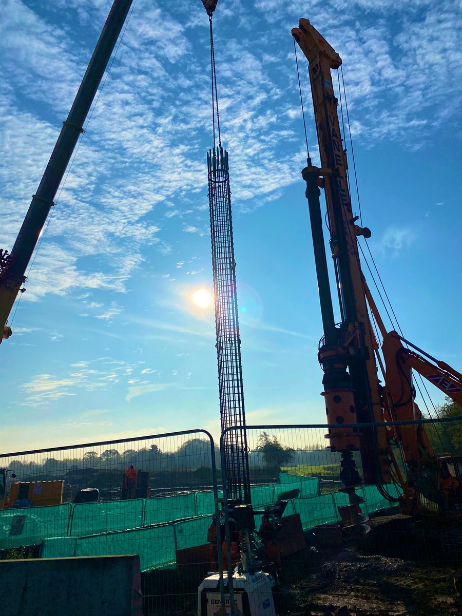 Major milestone reached with the piling over the last two weeks. Next stop the crossing!  #makinghomeshappen #womeninconstruction #derisking