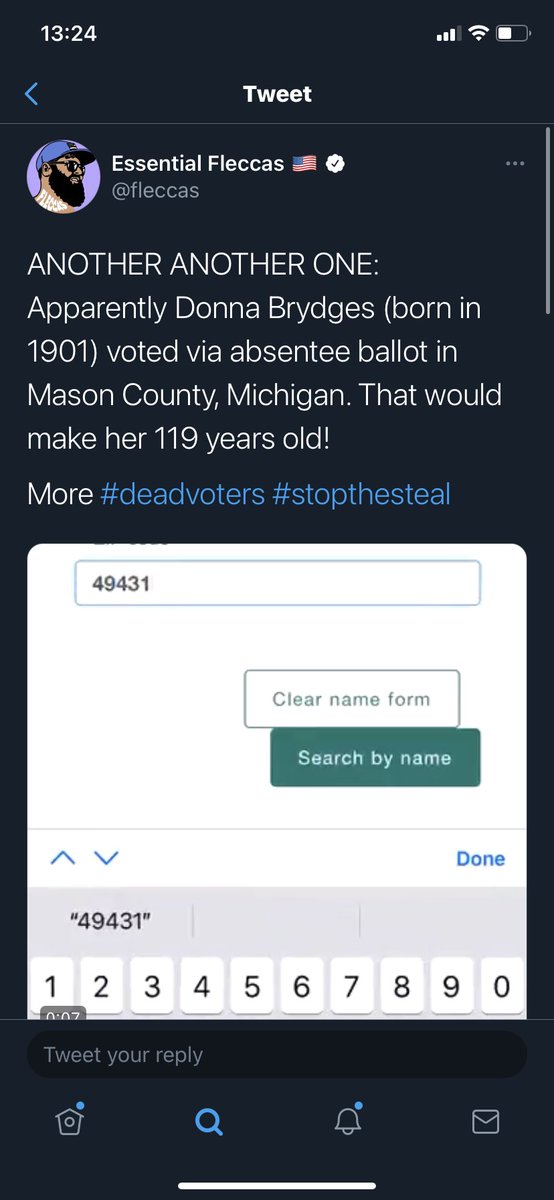 It began Wednesday night with tweets from  @fleccas, an Ivy League offensive lineman turned right-wing internet journalist. He had indeed found some bizarre voter files on the state of Michigan website. It appeared people born between 1900 and 1902 had sent in absentee ballots.