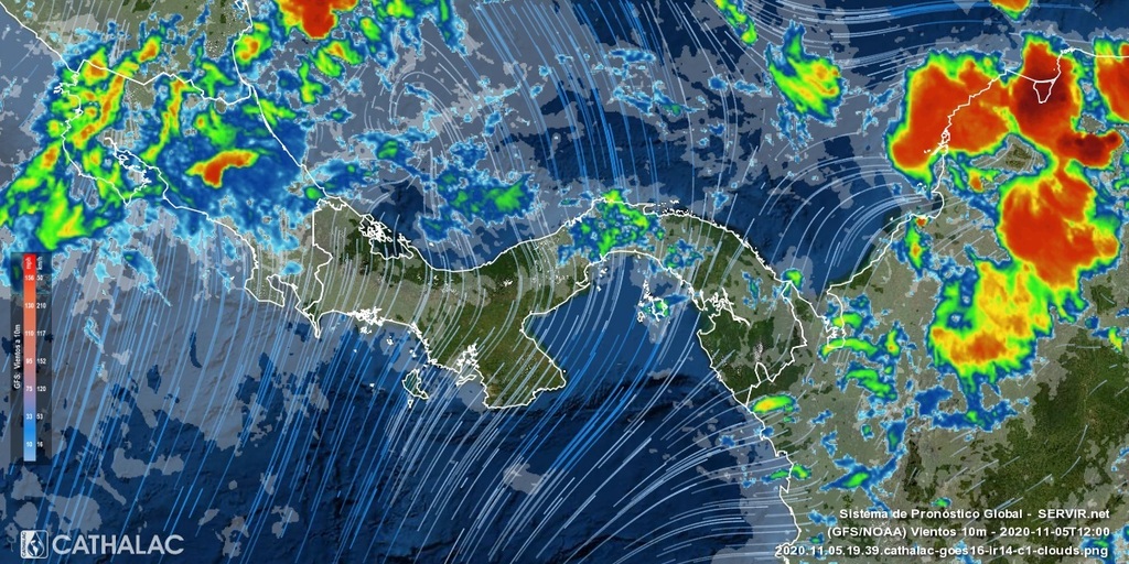 servir_cathalac's tweet photo. Imagen actualizada de satélite GOES infrarrojo para Panamá 🇵🇦 y Costa Rica 🇨🇷 - #CATHALAC #meteo #clima #tiempo ver animaciones en https://t.co/kOO8dsiJY1 https://t.co/8ozldU8QZ7