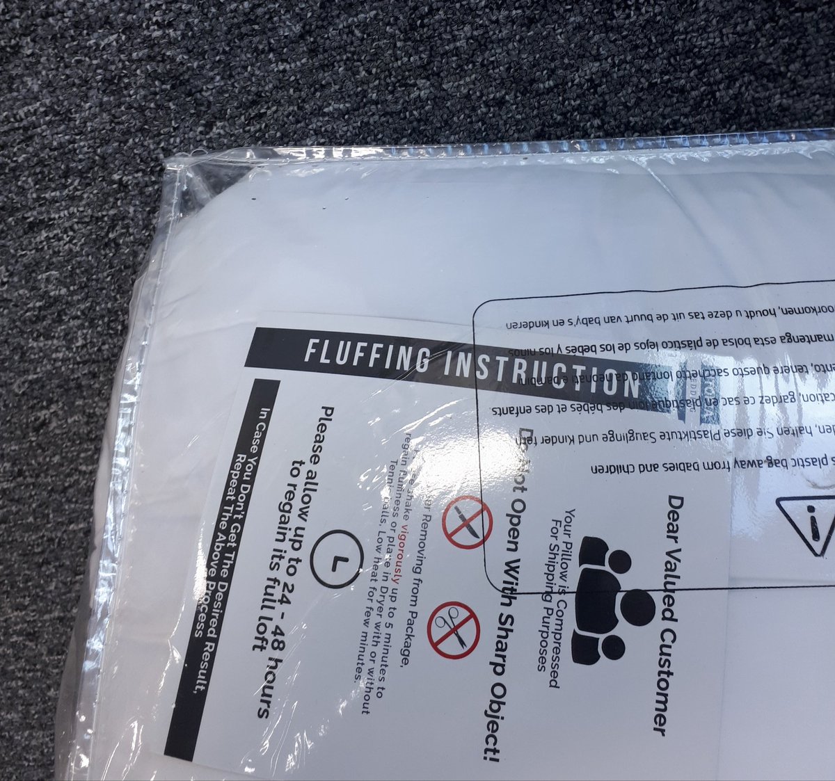 Seems a bit over the top when you just want to buy a pillow.