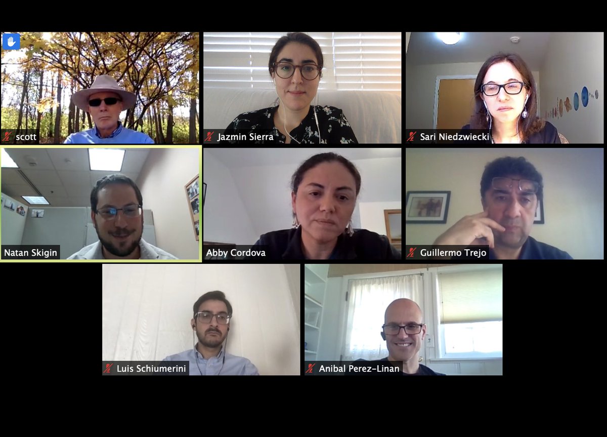 NatanSki's tweet photo. Recently presented my research on primaries in Argentina at the @NotreDame's Latin American Politics Workshop. Thanks @jazsierra @Gtrejo29 @aperezli @AbbyCordova0411 @lschiume @saranied and twitterless Scott Mainwaring for amazing feedback! https://t.co/tiBF7utd0K