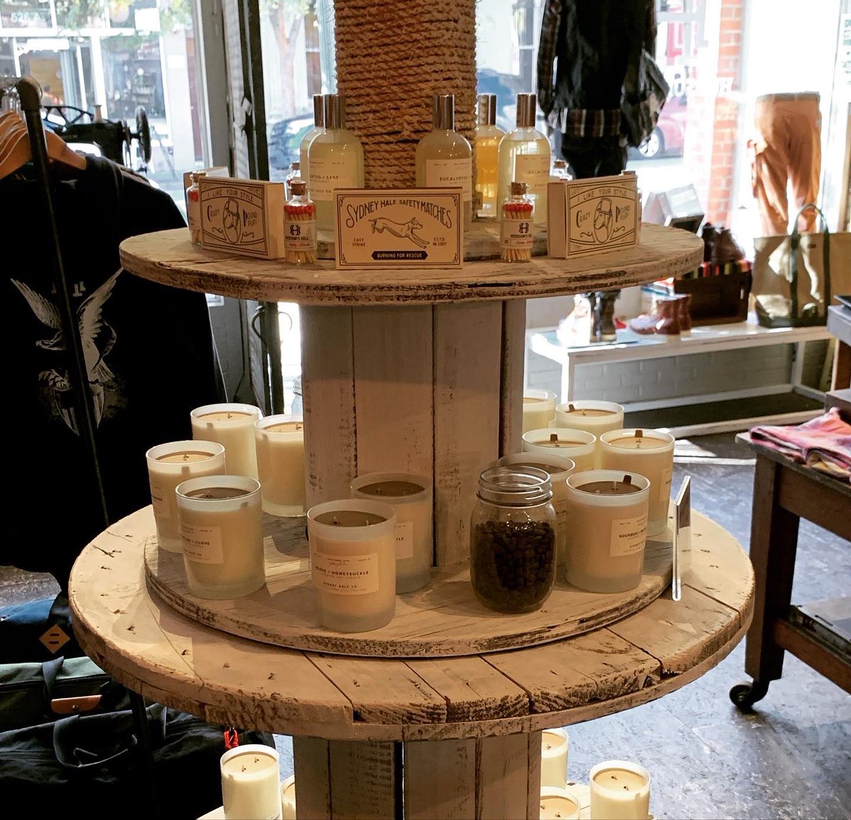DowntownGSO's tweet photo. Start your shopping list for Small Business Saturday on November 28th! @HudsonsHill is the premier spot for men’s fragrance, beard maintenance, leather goods and other lumberjack chic items 🪓 https://t.co/cv0JD2Pk9l