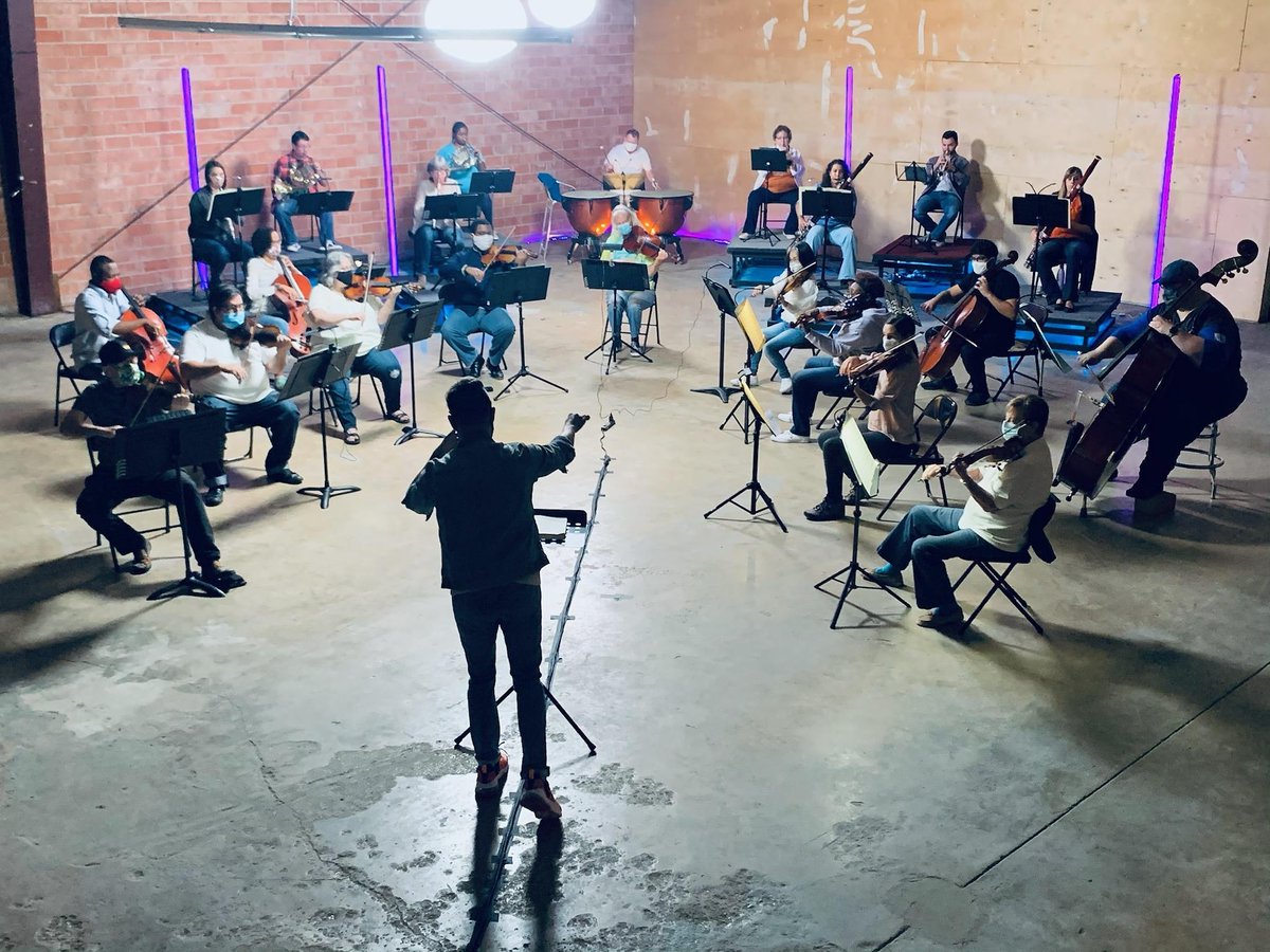 LS_Philharmonic's tweet photo. Filmed a video of Mozart's Symphony 36 "Linz" in San Antonio a few weeks ago. We all needed this. #theamadeuseffect #mozart #symphony #keepgoing https://t.co/IOZqAhlwH2