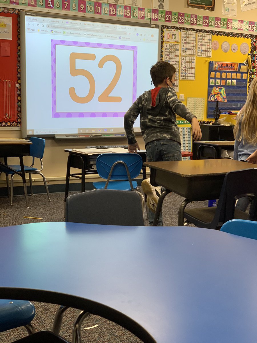 AndreaLRyan's tweet photo. What a great way to gain fluency in numbers!  Way to go Mrs. Rhoades and class!! #FortPride #EGEaglesSoar https://t.co/3XAOQ4RrKp