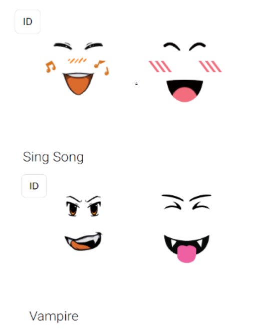 Roblox Trading News on X: Some new leaked faces seem to be very similar to  Super Super Happy Face and Playful Vampire, 2 of the most popular faces (in  terms of how