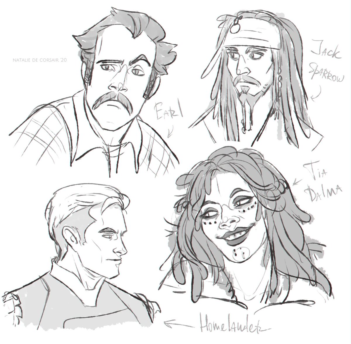 I felt really drained today and wanted to hide in the woods. But I decided to practice some faces instead and drew THEM.
I like all of them. Even #Homelander, though he makes me want to strangle him almost all the time 