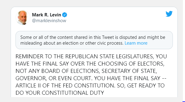 It's absolutely INSANE that Twitter BLOCKED <a href="/marklevinshow/">Mark R. Levin</a>'s tweet that merely articulated Art. II, §1, cl. 2 of the United States Constitution! 

Iran's Ayatollah Khamenei can tweet calls for Israeli genocide but Mark Levin cannot cite the U.S. Constitution. 

WOW‼️ ⬇️