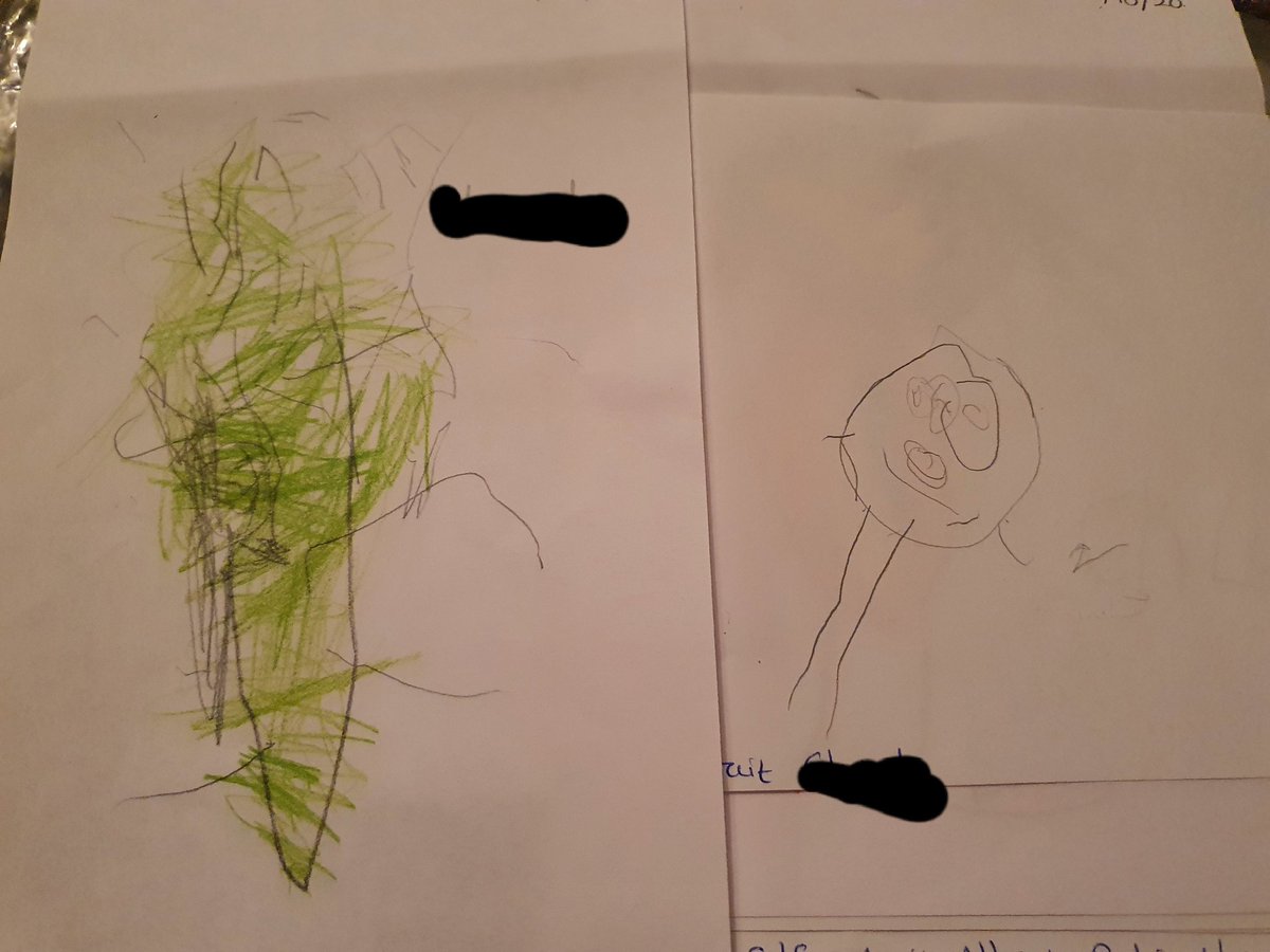Elp_littletink's tweet photo. The difference in their drawings by taking part in drawing club every day. The first picture was taken a month ago and the second one today. They drew pictures of themselves. Their confidence has grown so much. I love working in Reception! @canigoandplay #drawingclub #EYFS https://t.co/HH4F2w4yii