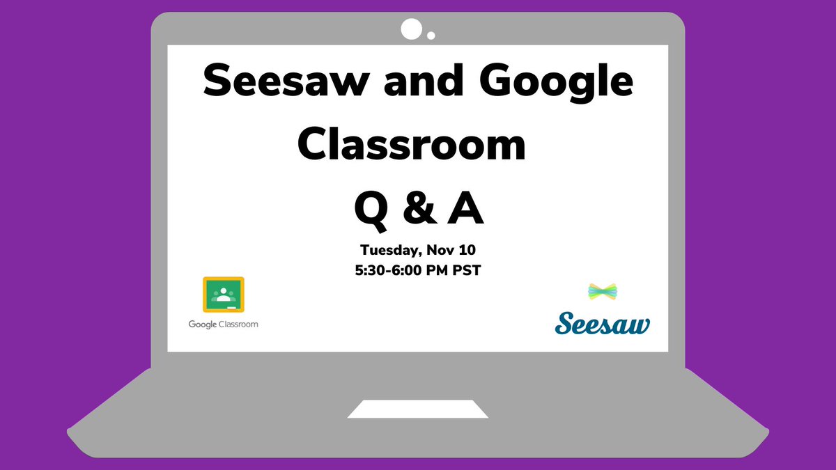 Seesaw's tweet photo. If you're an educator working with students in grades 4-12 and already using Google Classroom, you don't want to miss this session!

Can't join live? Register to receive the recording via email 24 hours after the session airs.

Register Here: https://t.co/lH8iCidXLC https://t.co/M0mFPpZ5AS