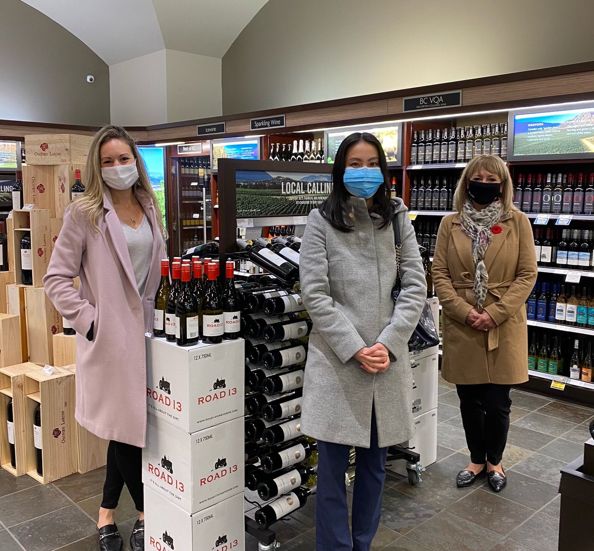Local is calling.... The new BC VQA Wine section at the signature BC Liquor Store at 39th &amp; Cambie ... looks amazing! So many premium #BoutiqueWines now available at BC Liquor Stores! Awesome work Connie and team! #BCWine #BuyBC