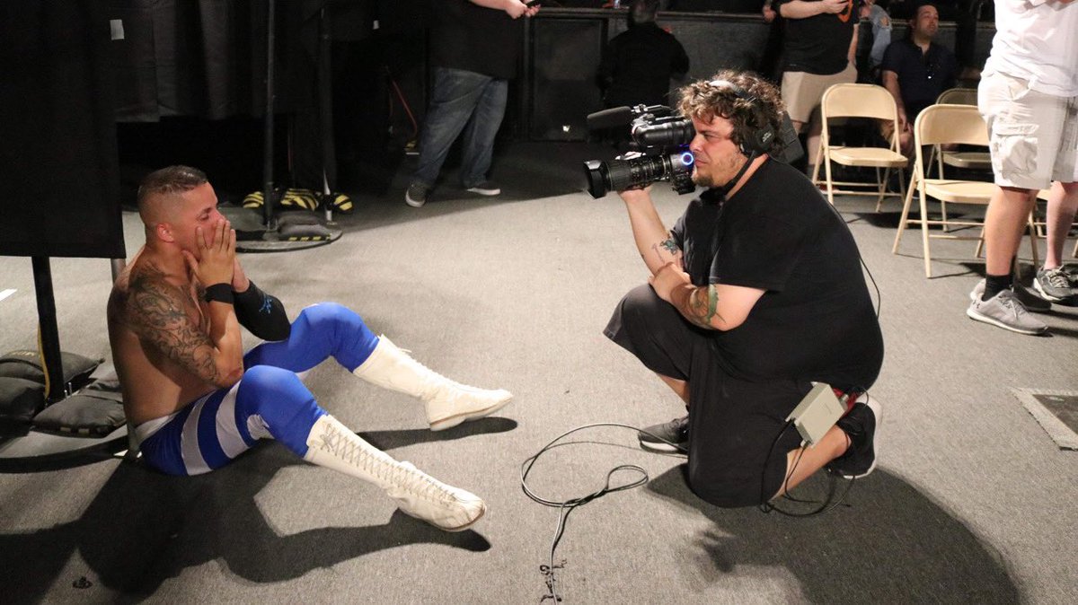 🎥 For this week’s #GettingOver feature, in which we thank our talented and tireless crew, we point the spotlight at Shayne Tellian, camera operator for #PrimeTimeLive, <a href="/CWFHollywood/">Championship Wrestling</a> and <a href="/cwfaz/">CWFAZ</a>! 

1/2