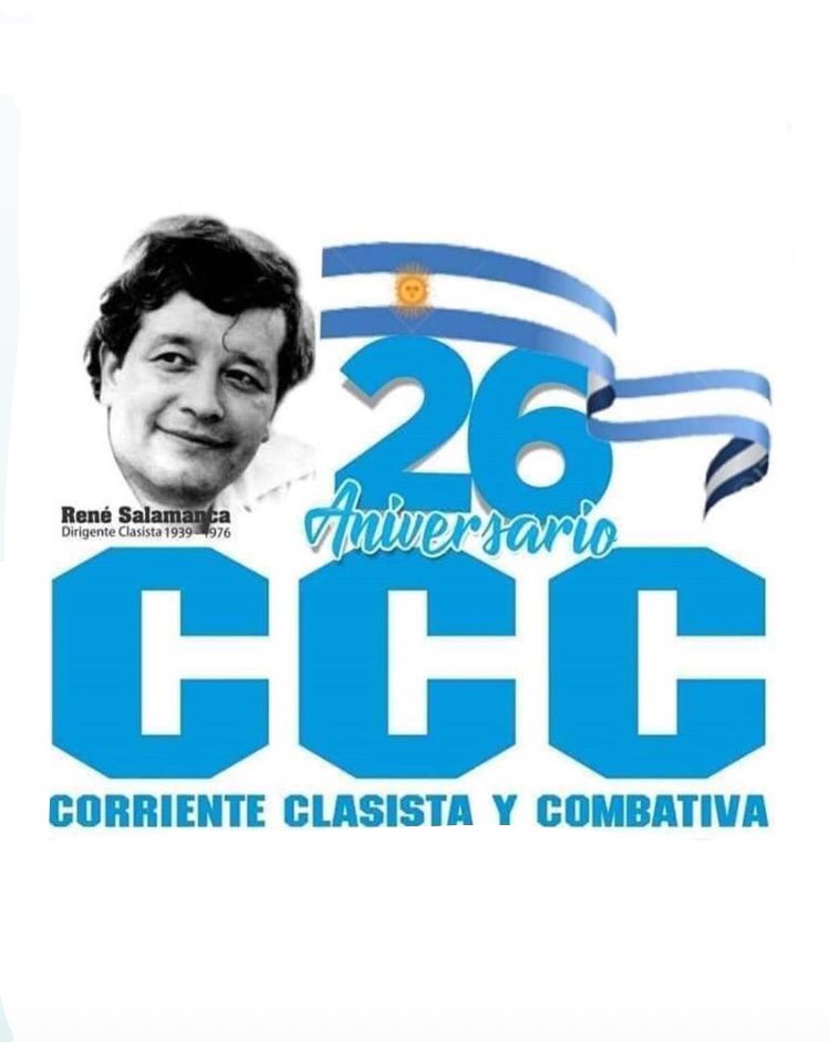 Juventud_CCC's tweet photo. #26Años de la Corriente Clasista y Combativa

El 6 de noviembre de 1994 se constituyó la CCC. Surgió en medio de la lucha contra el plan de ajuste y privatización menemista.

➡️ https://t.co/4kuhw9RzKF… https://t.co/OL8oOSNai3