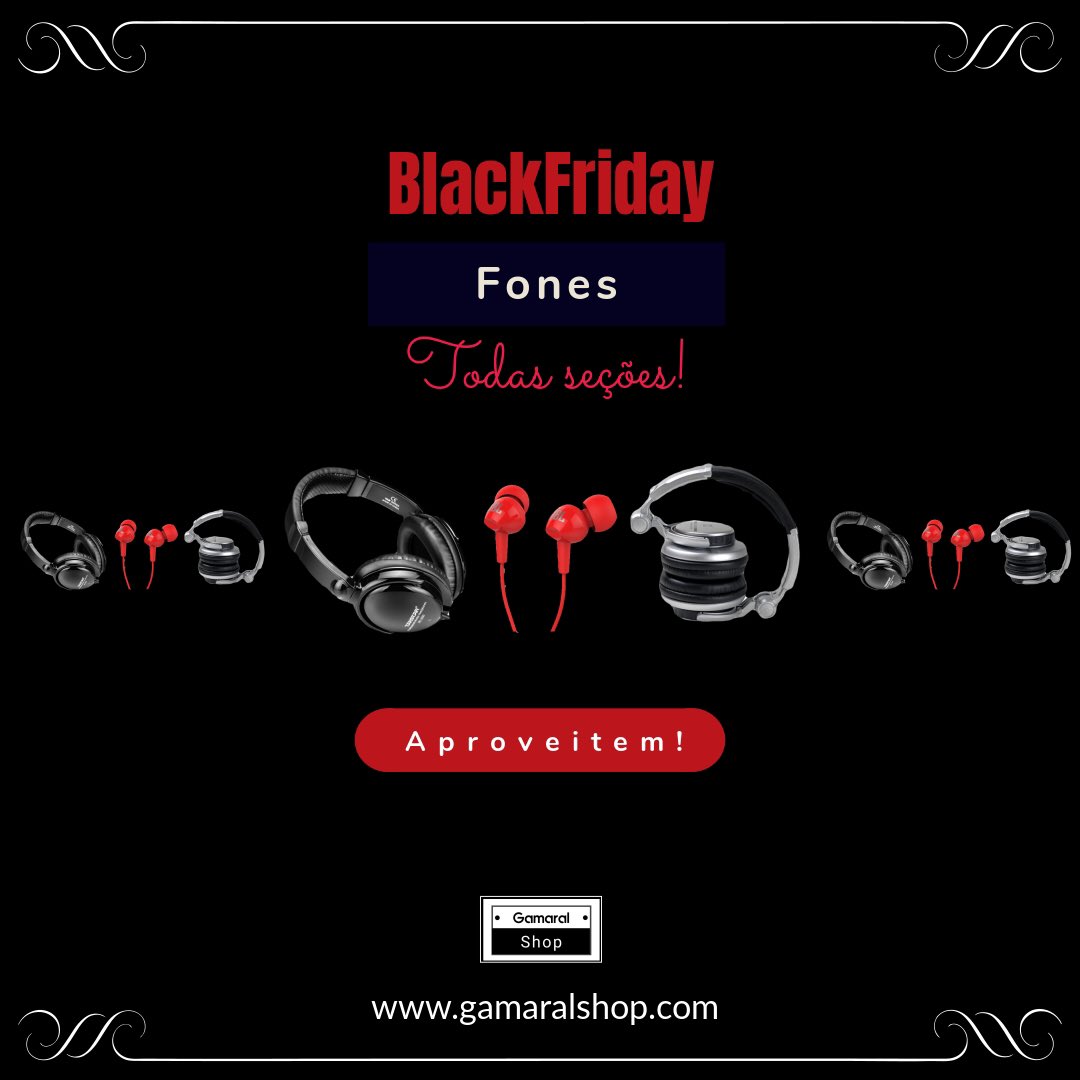 GamaralShop's tweet photo. Começou a BLACKFRIDAY no GamaralShop!
- TÁ SEM FONE DJ(ANE)? Escolhemos eles para serem os primeiros a ganharem os super descontos.
- Samson SR850 * R$ 199,90
- Takstar HD2000 * R$ 189,90
Veja mais em, https://t.co/yEZjx6iClQ
#gamaralshop #studiosolutions #blackfriday https://t.co/8CeHcDNmZp