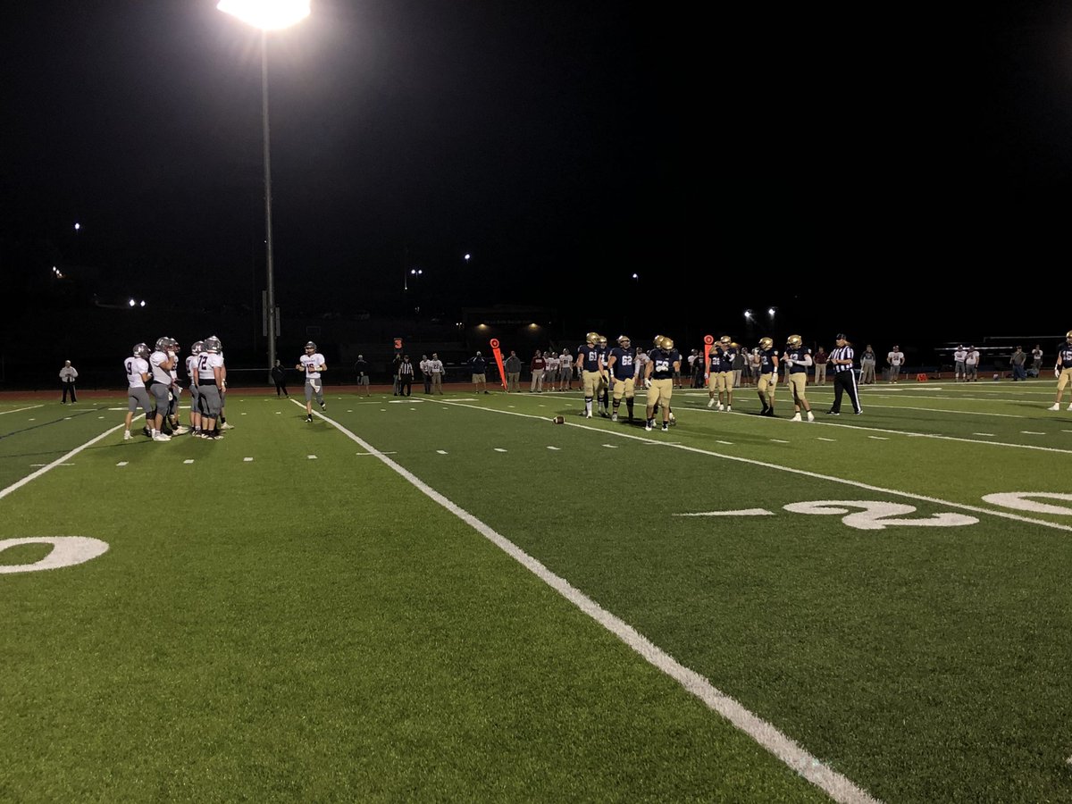 karsentv's tweet photo. Helias Crusaders still lead the Nevada Tigers 41-6 with less than a minute left in the third quarter. @KOMUnews #FridayNightFever https://t.co/rW6JO1wjMz