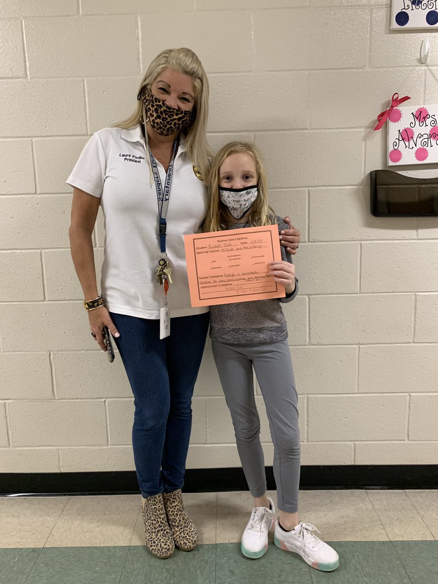 lbailey801's tweet image. Positive office referrals for two of our 5th graders today! Mrs. Interligi and Ms. Buda recognized a F2F and virtual student and we gave a shout out on the morning news! #STARbehavior 
@cobb_pbis @SandersES1