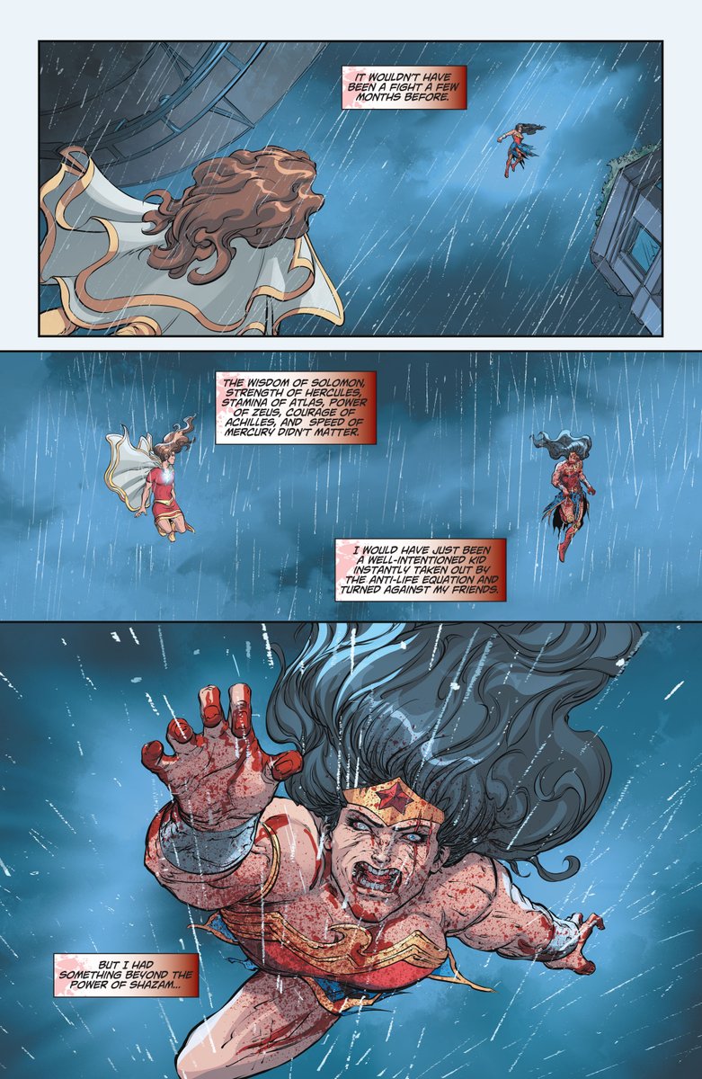 Lest we forget, DCeased: Unkillables ended with a Mary Marvel trained by Cassandra and Lady Shiva. It's almost like Taylor took a look back at this and wondered, well, what can the Marvel family give back to Cass in return?Turns out, quite a fucking lot.