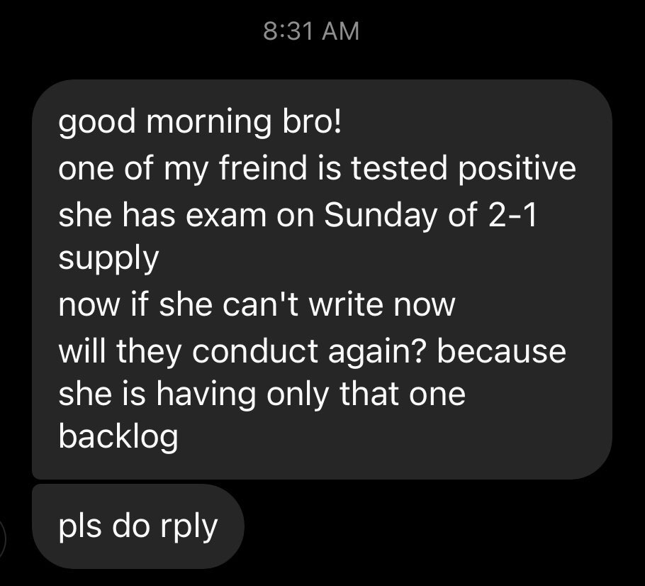 PhenomenalCrea4's tweet photo. There are lot more ppl like this. Even though they are having covid students are trying to attempt sir @KTRTRS @SabithaindraTRS @DrTamilisaiGuv please respond atleast now and save us. https://t.co/5semIRU2uc