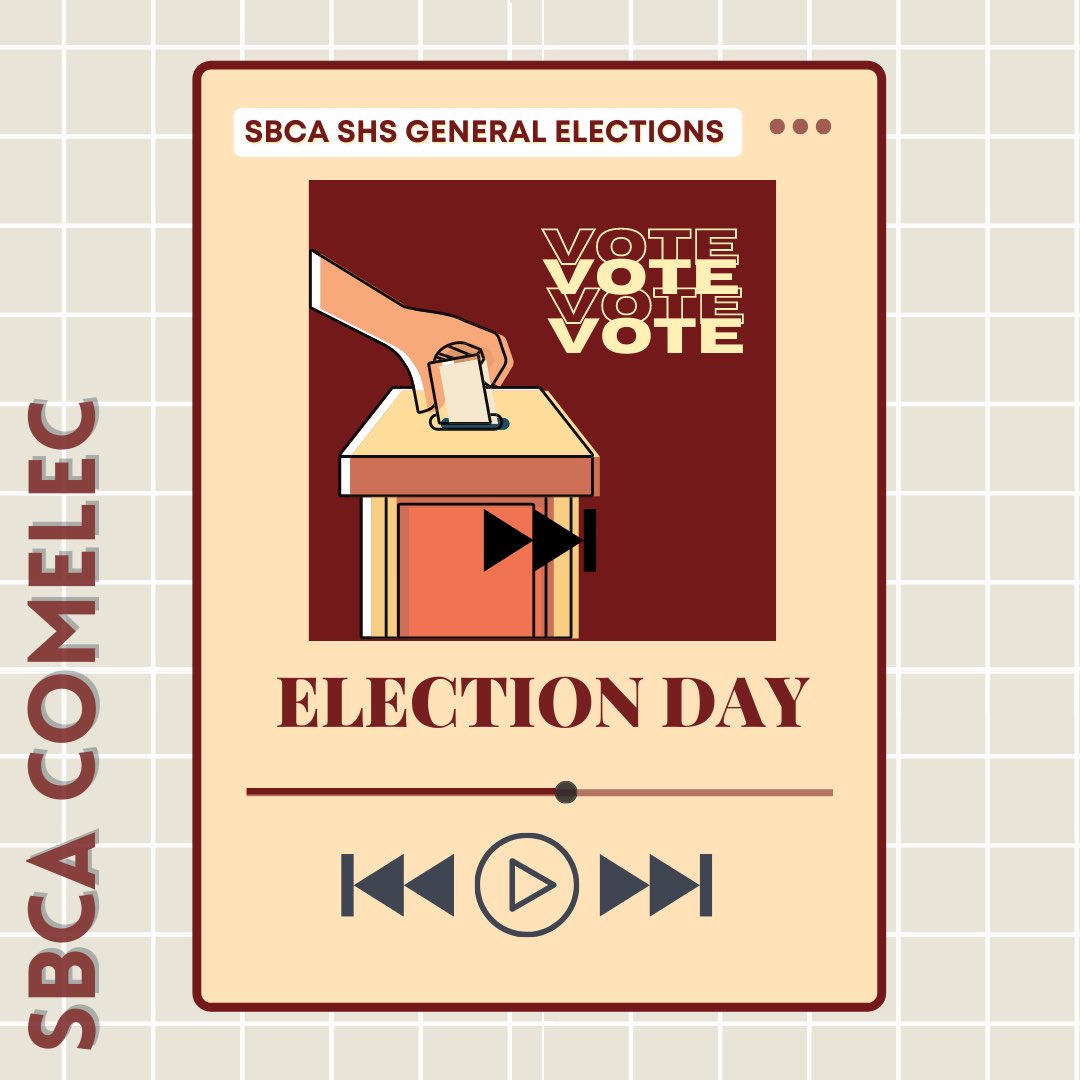 sbca_comelec's tweet photo. ELECTIONS ARE NOW ONGOING
Bedans! The day has finally come for us to exercise our liberties to vote for our chosen candidates. We expect everyone will participate. Animo San Beda!
#VoteWisely
#RightToSuffrage
#SHSComelec https://t.co/Lk0Imz6DjG
