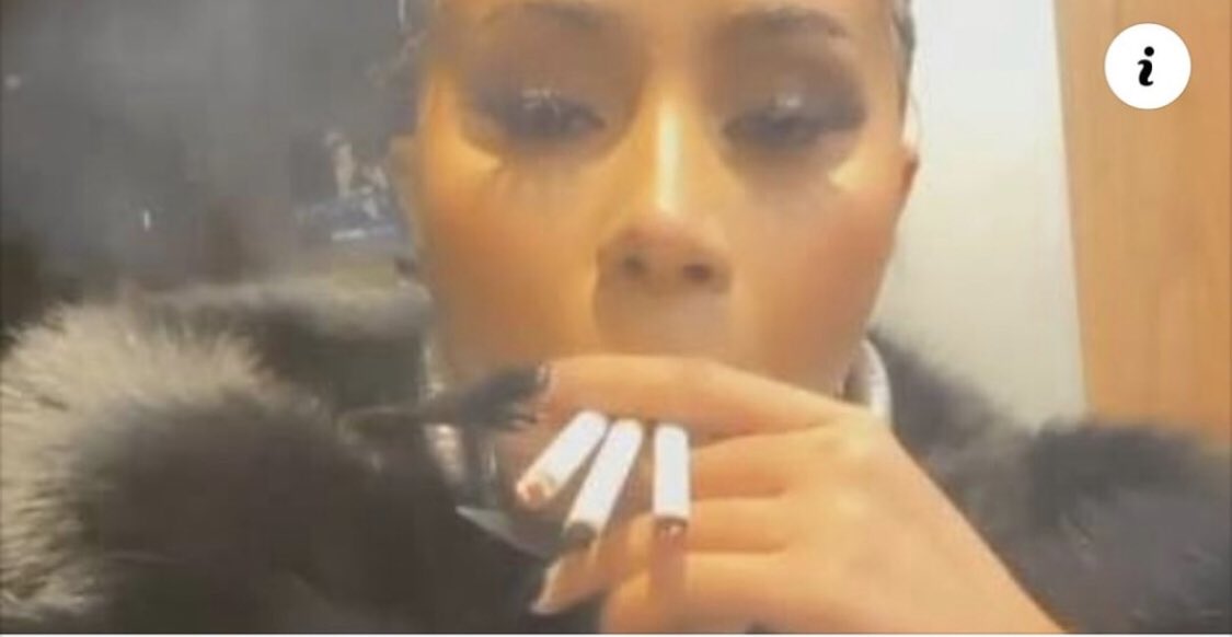 NxbodyNews's tweet photo. Election stress? Cardi B smoked 3 cigarettes at once watching poll results https://t.co/FWtYoHVFRv