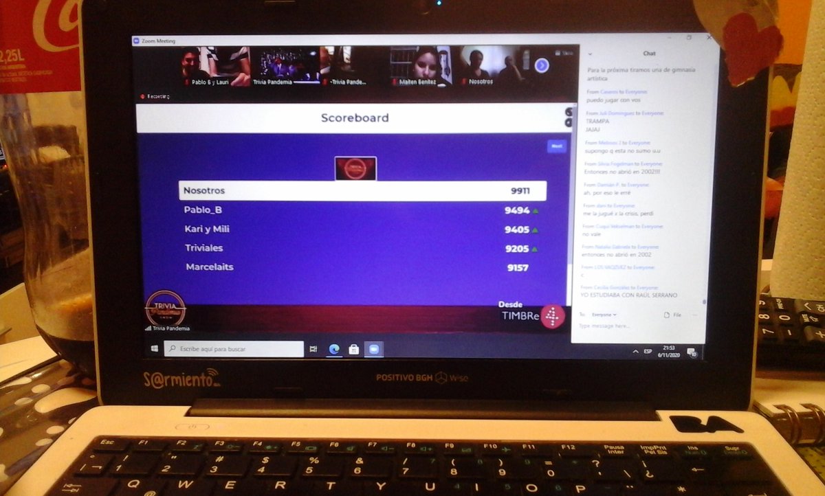 <a href="/BingoPandemia/">88 Producciones</a> <a href="/TeatroTimbre4/">Timbre4</a> Gracias chicos re lindos premios se gano <a href="/Pablo_Nick_268/">Pablo_Nick</a> , entre lo que nos ganamos fue un vino de <a href="/NazarWinery/">Nazar_winery</a> vamoooo