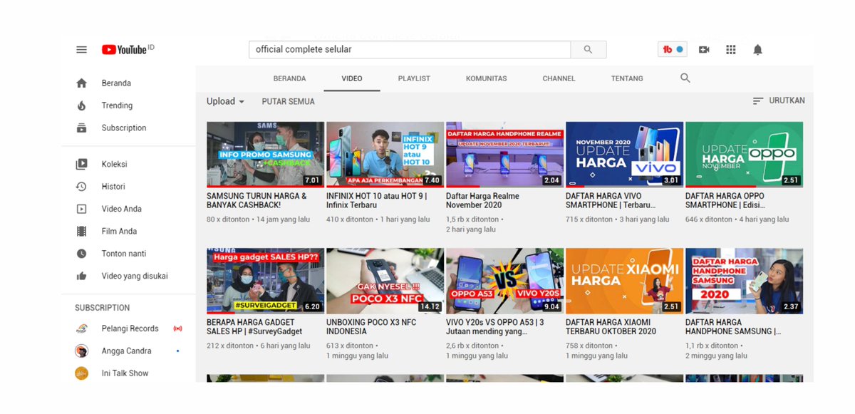 completeselular's tweet photo. yang lagi cari info gadget atau daftar harga gadget bisa langsung liat videonya ya ini https://t.co/f1vHLJaa1m 

#linknya https://t.co/FqOCWHkU9W