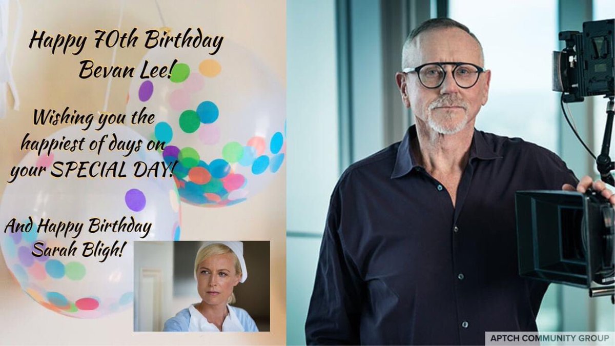 APTCHCommunity's tweet image. Bevan Lee celebrates his 70th Birthday on November 7th (along with his character creation - Sarah Bligh!). @APTCHCommunity offers happy, heartfelt and good health wishes to Bevan for his birthday! 🎂🍸🎥#bevanlee #aplacetocallhome #betweentwoworlds