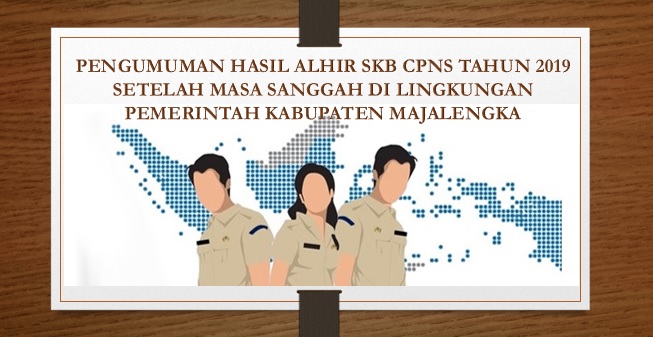 Sobat BKPSDM, setelah berakhirnya masa sanggah ( 1 s/d 3 November 2020) atas hasil akhir seleksi CPNS Kab.Majalengka Formasi 2019, inilah pengumumannya, dapat dilihat di s.id/up4mN atau didownload pada tinyurl.com/HasilSanggahCP…