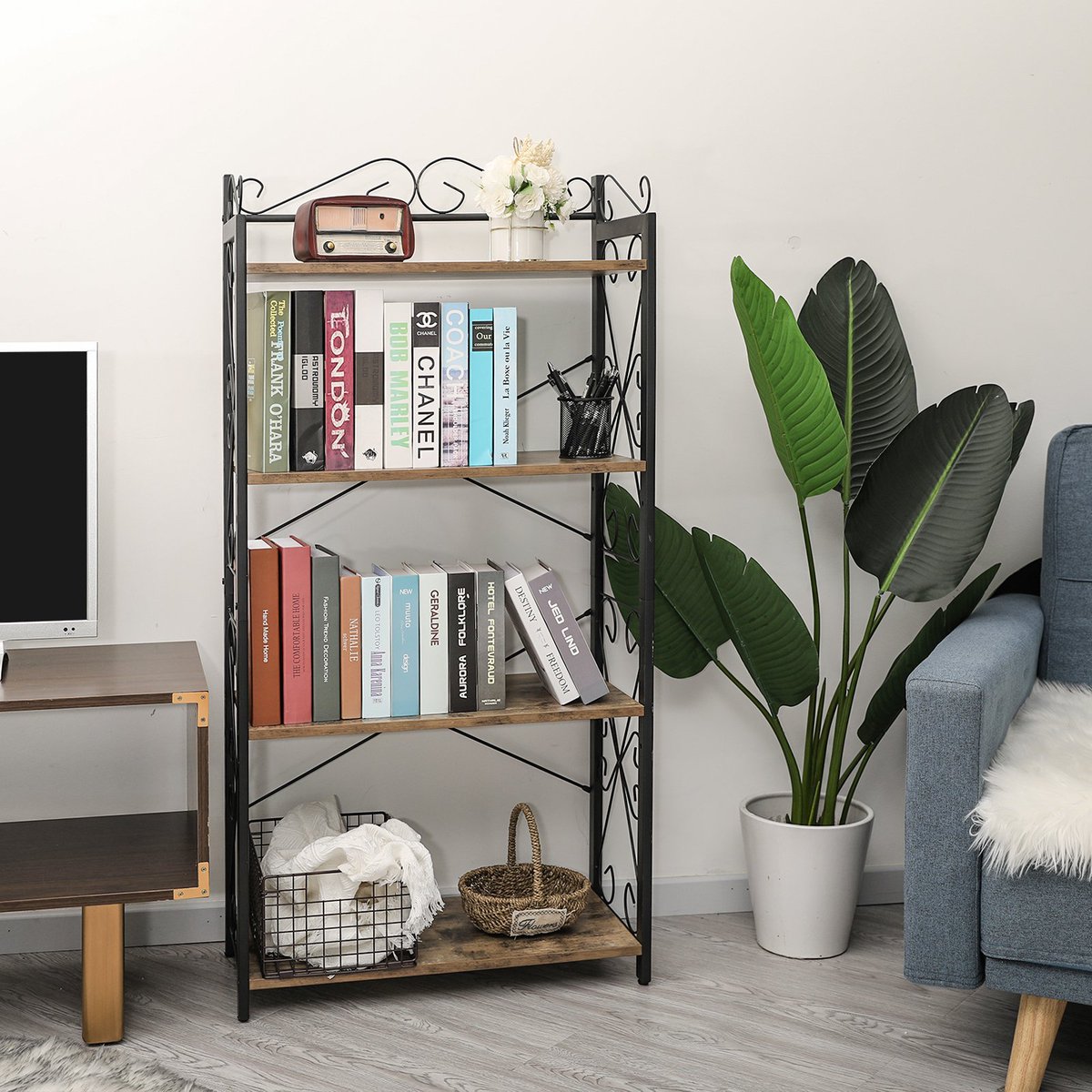 cosrack's tweet photo. X-cosrack 4 Tier Bookcase Book Shelf wtih 2 Middle Adjustable Shelves :) Vertiacl Book Rack Holder Stand Storage Organizer Shelf for Livingroom Bedroom Study Office Kitchen :) Welcome to try and test our new arrivals! https://t.co/ierrZFsESD