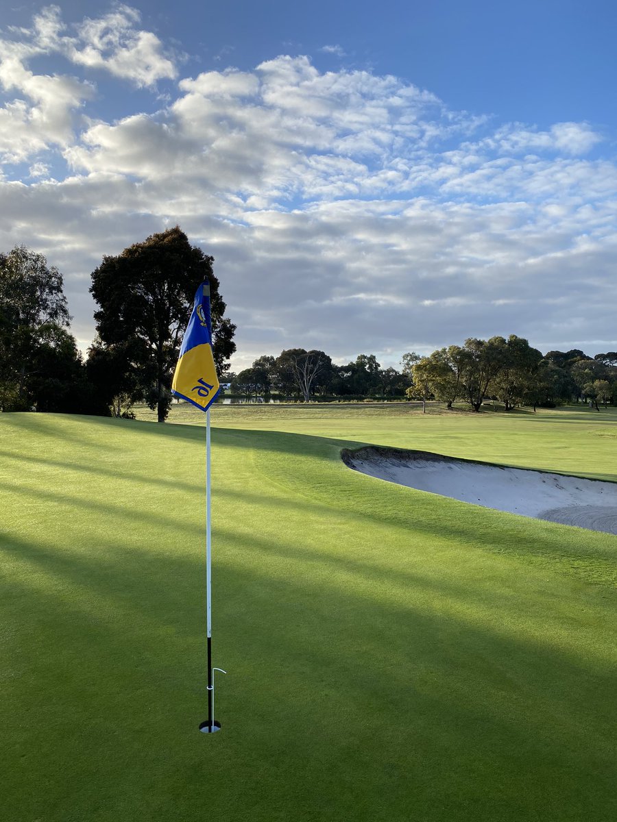 Great morning setting up the course for the members <a href="/Keysborough_GC/">Keysborough GolfClub</a> #golf #golfcourse #melbourneaustralia #melbweather