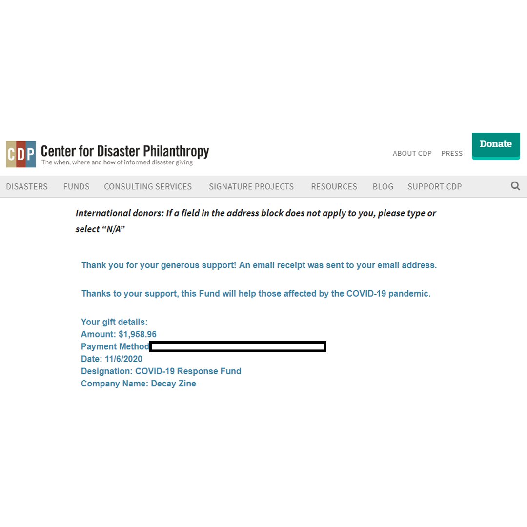 Thank you everyone who supported the zine! This has been absolutely incredible!